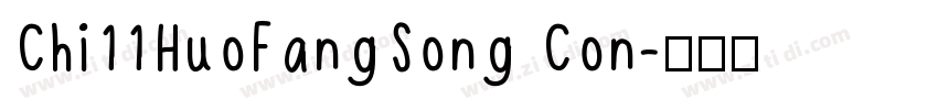 Chi11HuoFangSong Con字体转换